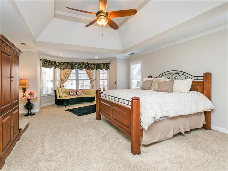 MASTER BEDROOM WITH TREY CEILING