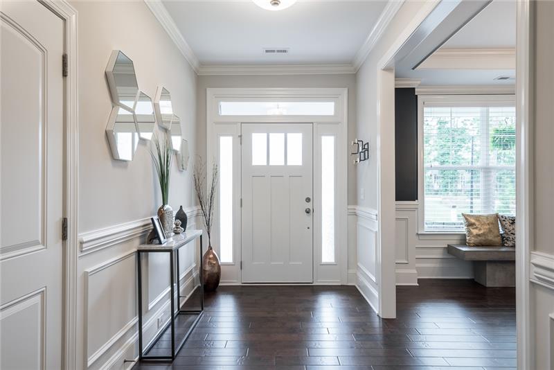 Foyer - All Wood Flooring on the First Floor