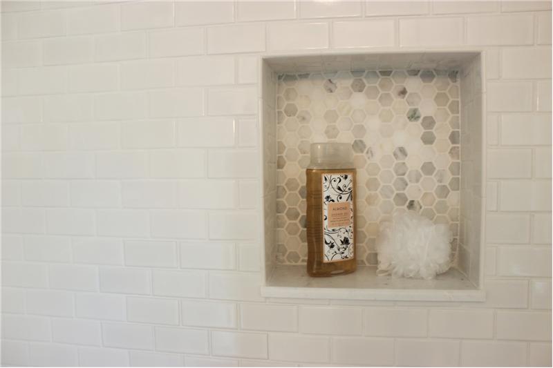 Master shower detail