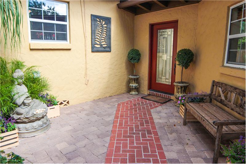 Private courtyard entrance