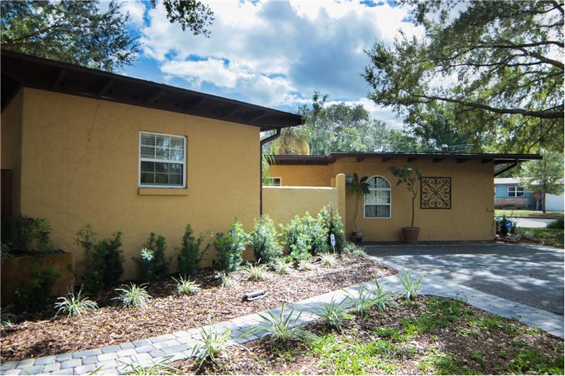 Front exterior from left