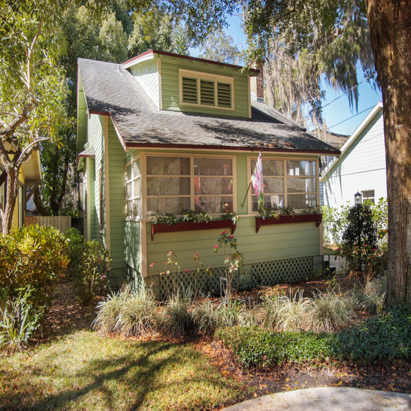 Front exterior from left