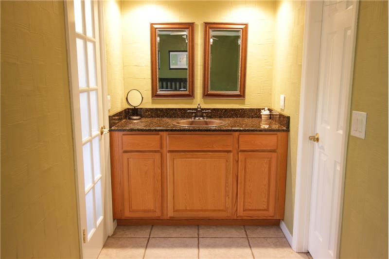 Master bath vanity area