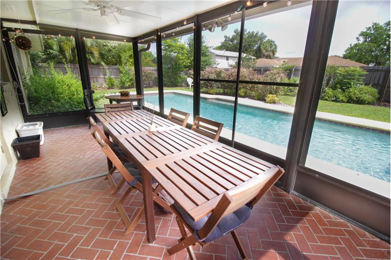 Screen enclosed patio