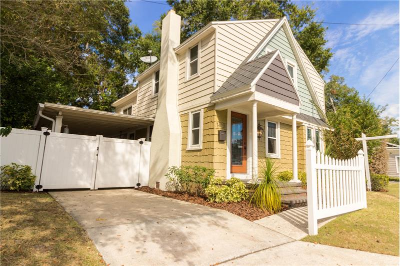 Front exterior from left