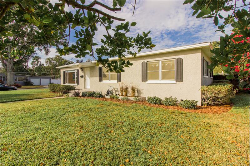 Front exterior from the right