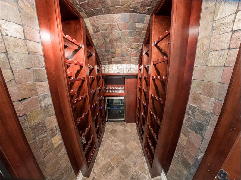 Custom built wine cellar