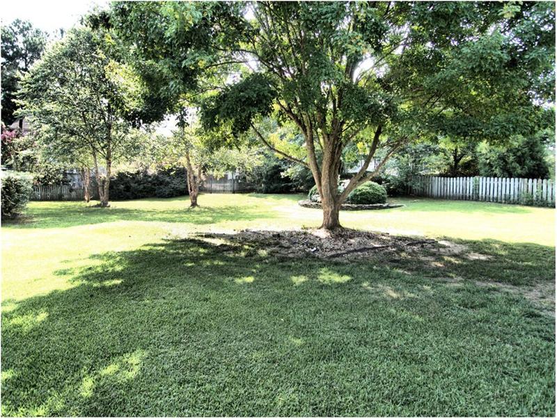 Large Flat Backyard with Mature Landscaping Apex NC Homes for Sale with Large Yard