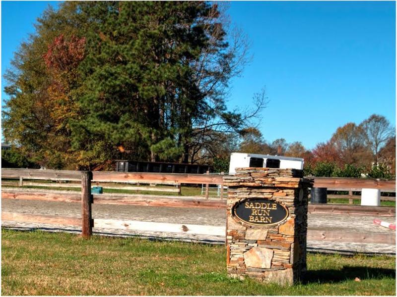 Saddle Run Barn Entrance Homes for Sale near Apex, Cary, Holly Springs and Raleigh NC