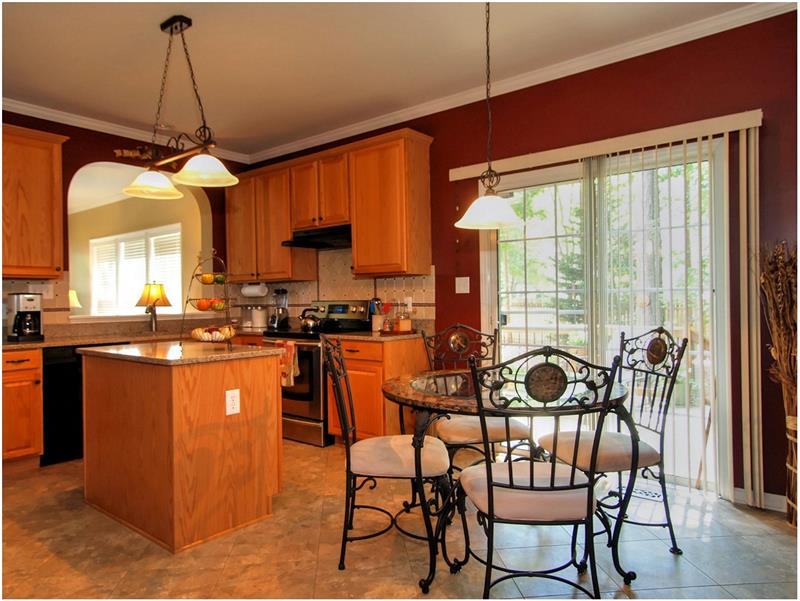 Enjoy Breakfast overlooking your backyard sanctuary - Apex NC Real Estate Woodridge Homes for Sale