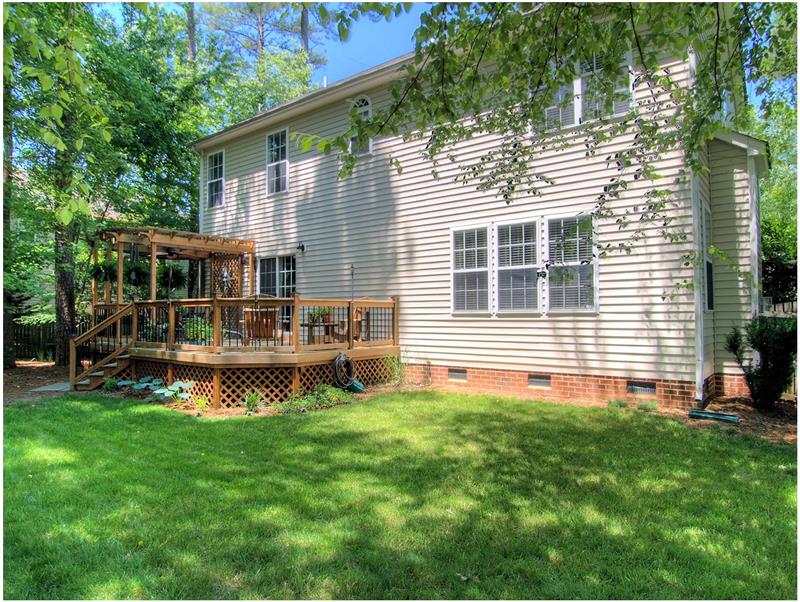 Backyard - Apex NC Real Estate Woodridge Homes for Sale
