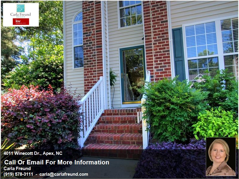 Welcome Home! Apex NC Real Estate Woodridge Homes for Sale