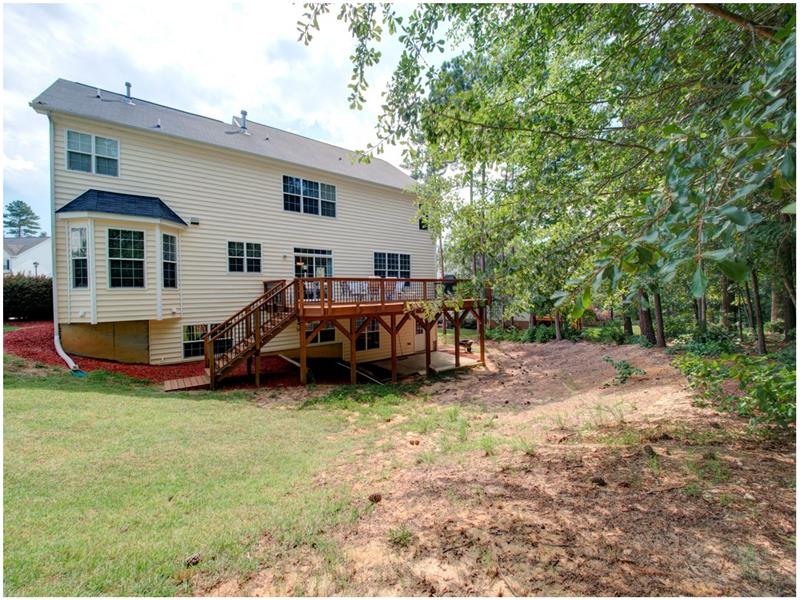 Large Wooded Backyard in Apex