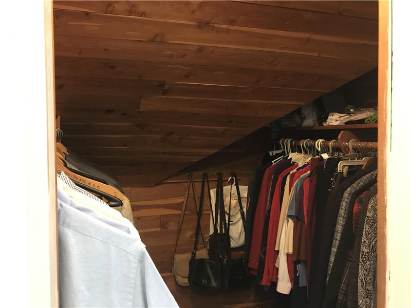 Walk in cedar closet in the second fl. hallway.