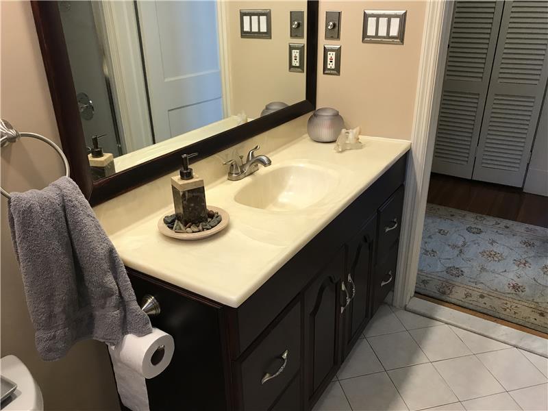 Vanity in First floor Full Bath.