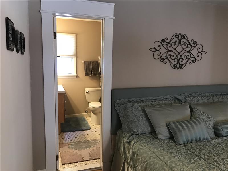 Door to second floor bathroom from Master Bedroom.