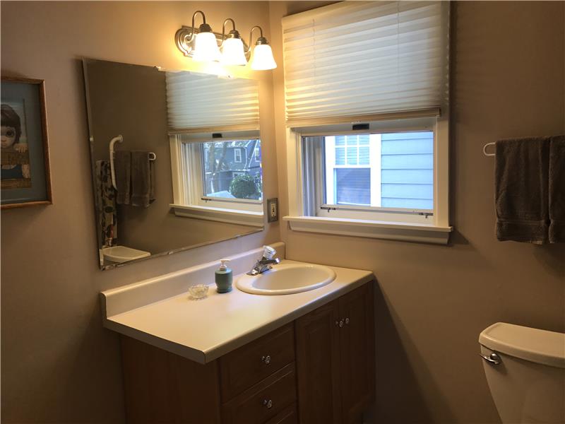 Second floor bathroom vanity.