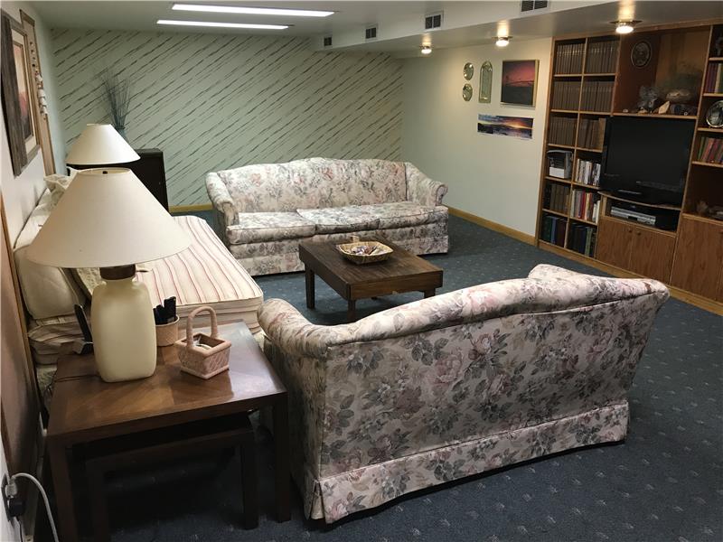 Family Room in Finished Basement.