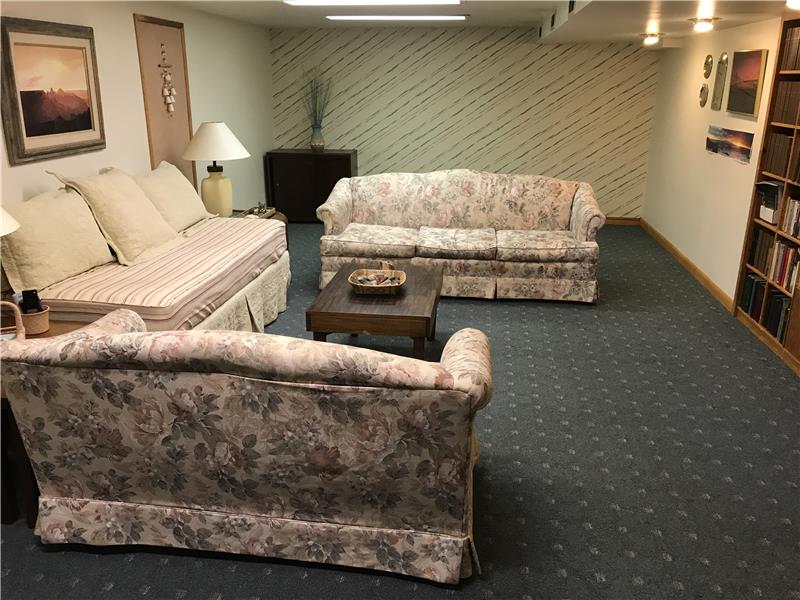 Family Room in Finished Basement.