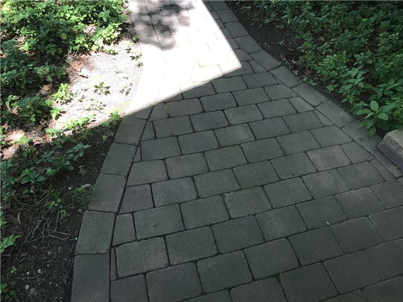 Front paving stones on front walkway.