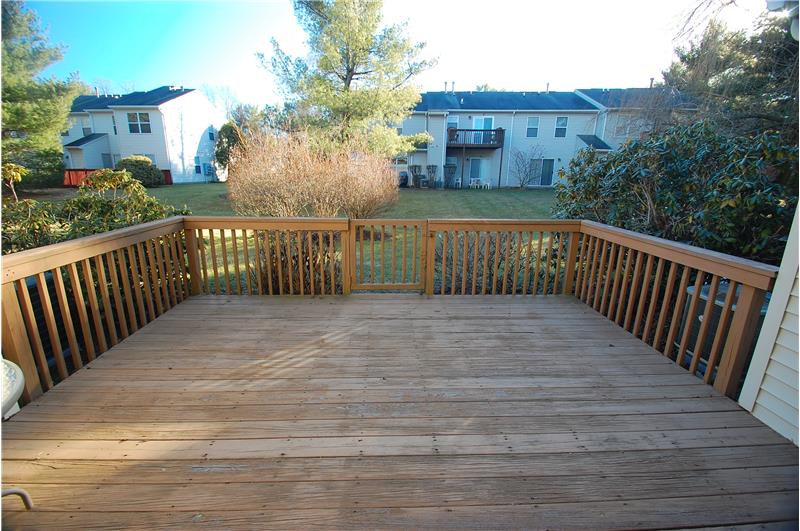 Wood Deck Off Kitchen