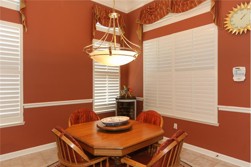 This is a wonderful casual dining area.  So many spots to choose from in this lovely home.
