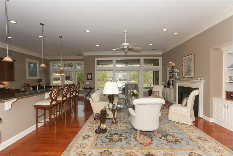 Gorgeous wood floors in the living areas