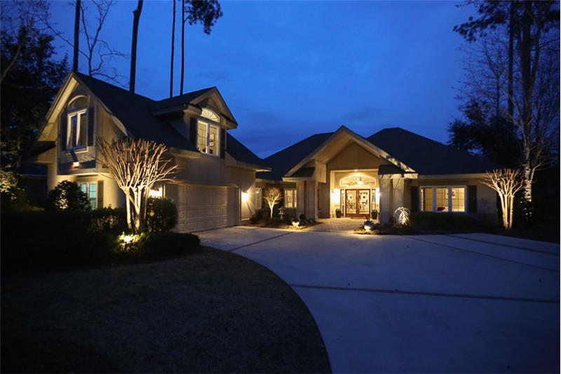 Sophisticated nighttime lighting!