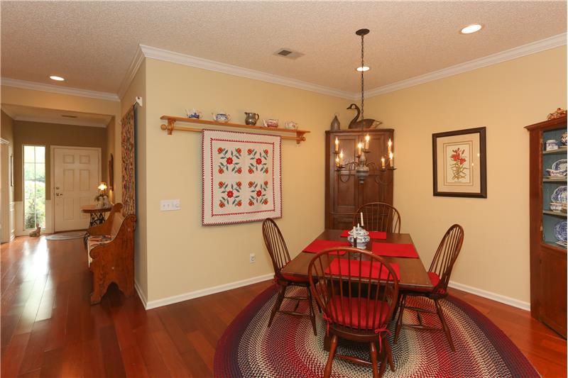 Dining area has plenty of room for table extensions--bring all the guests!