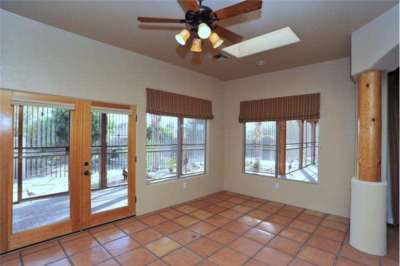 Enjoy the view from dining area & access to enormous Arizona room!