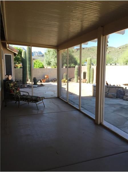 Full Length Screened-In Covered Patio