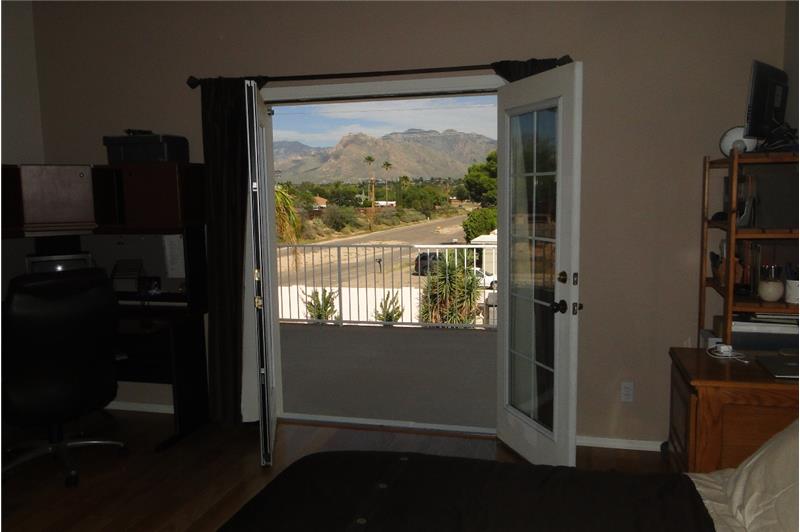 French Doors to Master Balcony with Mountain Views