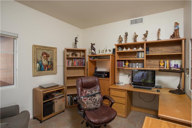 Den with included desk & bookshelves