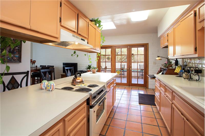 French Doors at Both Ends of Kitchen