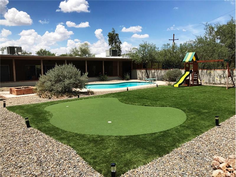 Huge play area with putting green!