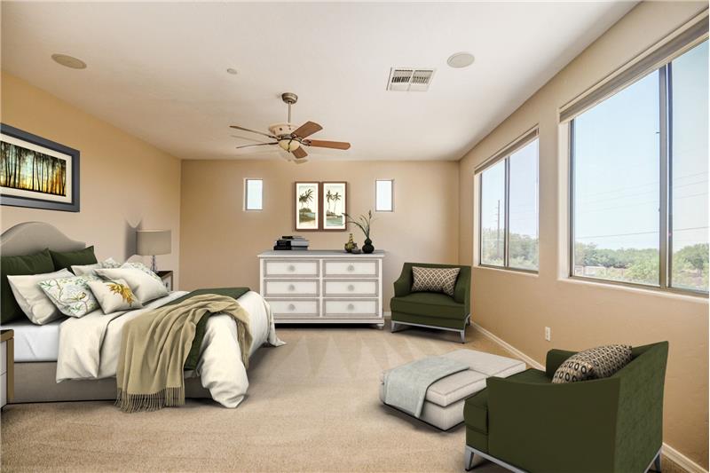 Master Bedroom Virtually Staged