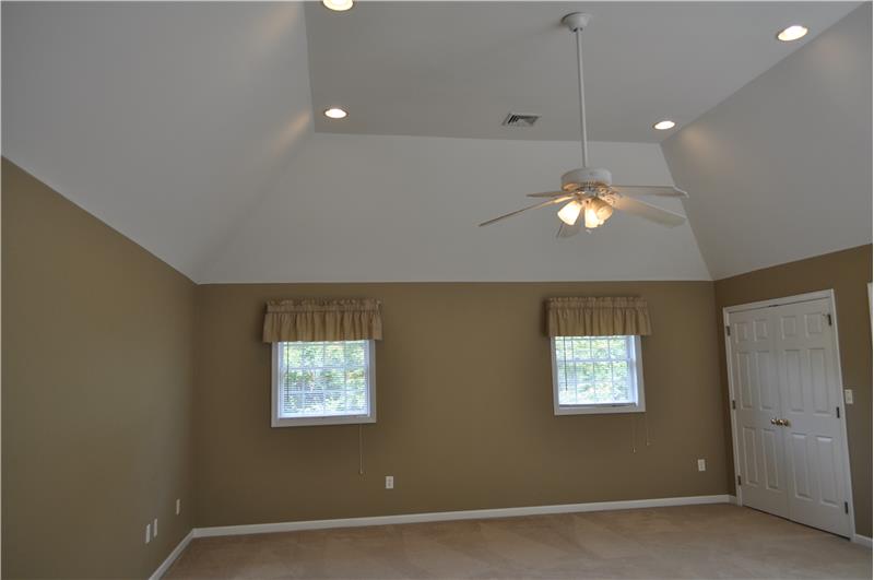 2nd floor Master Suite with vaulted ceiling