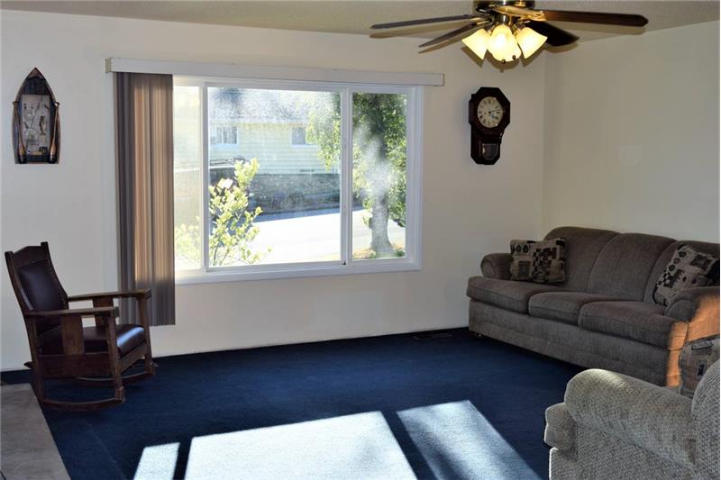 Lots of natural sunlight makes this house airy and bright