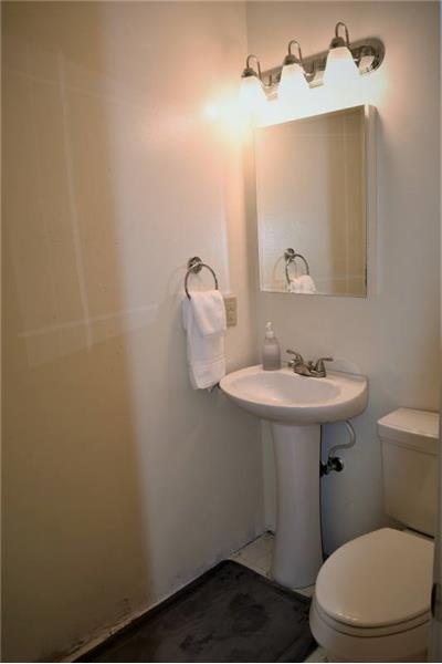 Half bath off the kitchen