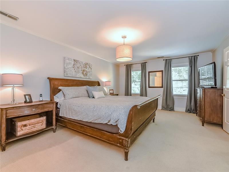 Master suite situated separately from all other bedrooms.