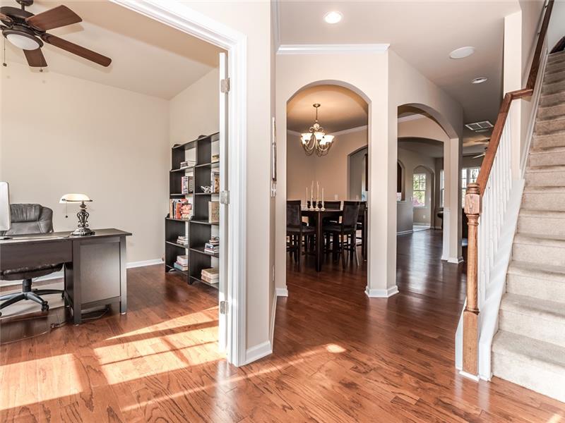 11312 Ardrey Crest Drive: Open sight lines from foyer to dining and great rooms.