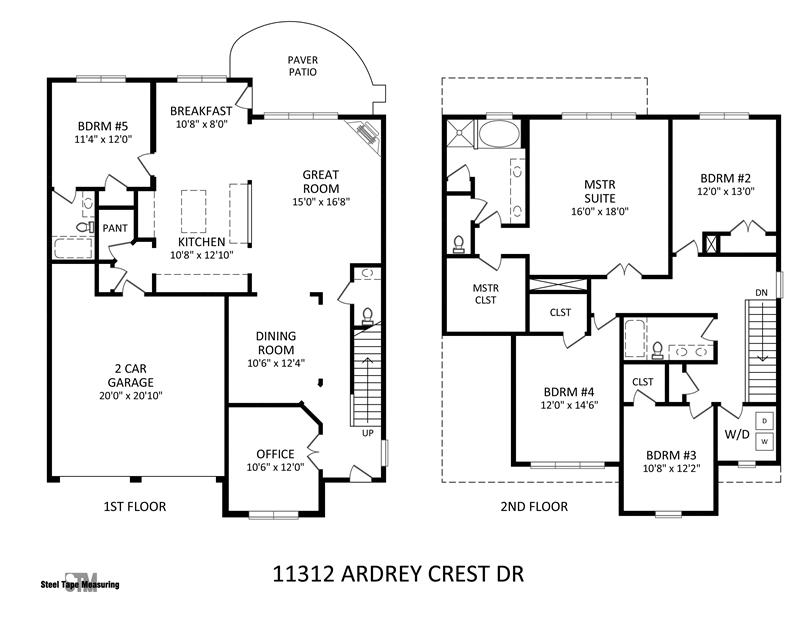 11312 Ardrey Crest Drive: Floor Plan.