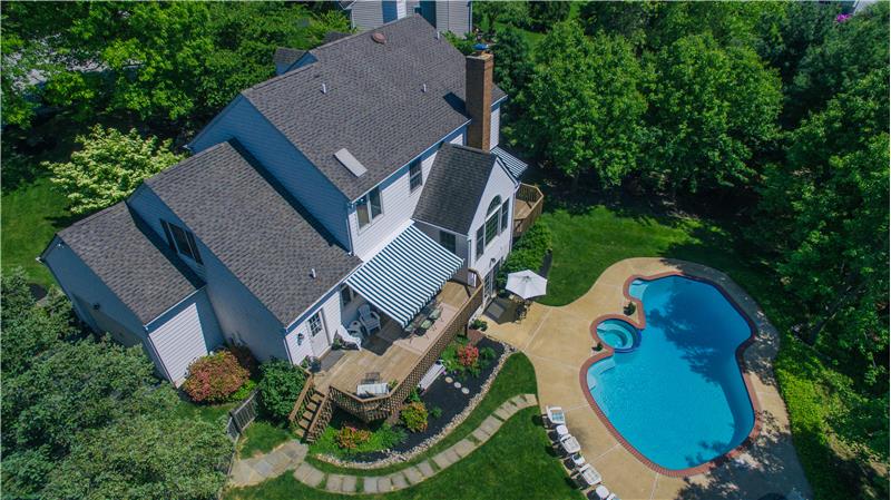 1708 Adler Lane Aerial View