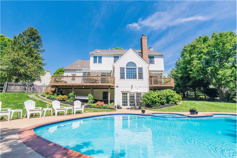 1708 Adler Lane Rear Exterior with Pool View