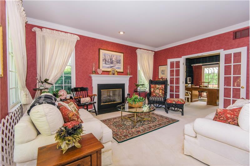 1708 Adler Lane Living Room with Fireplace