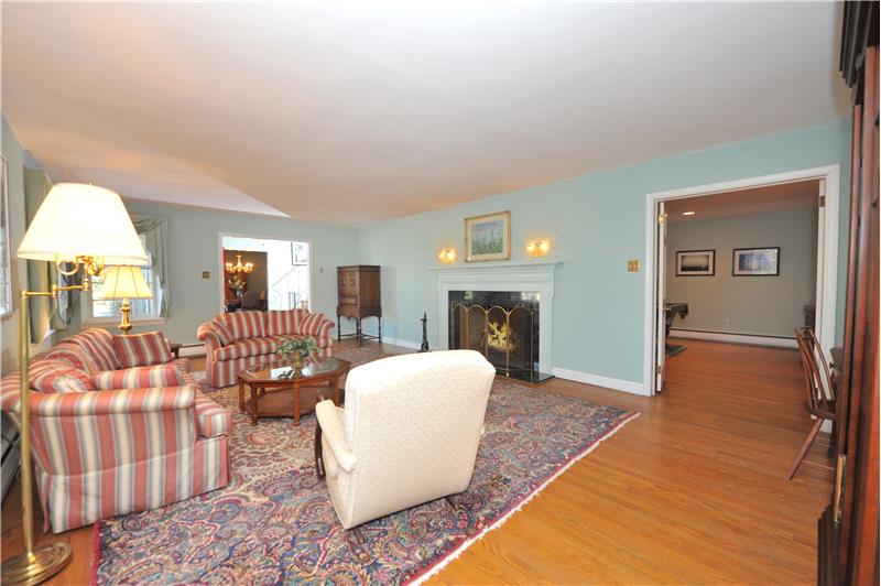 725 Knox Road Living Room with Fireplace