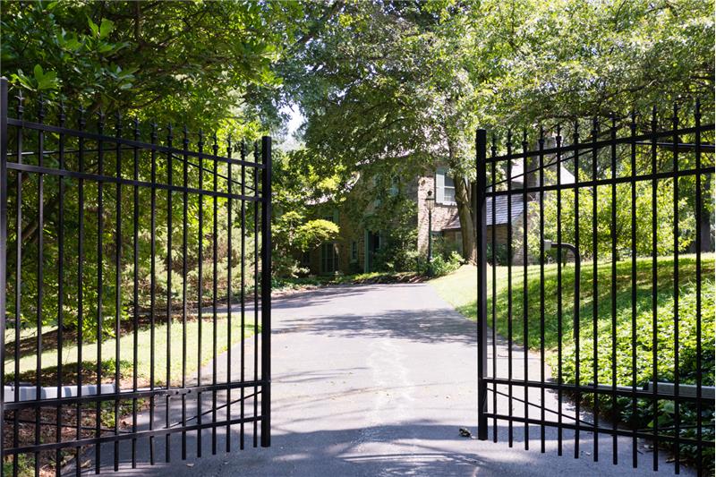 205 Maple Hill Road Gated Driveway