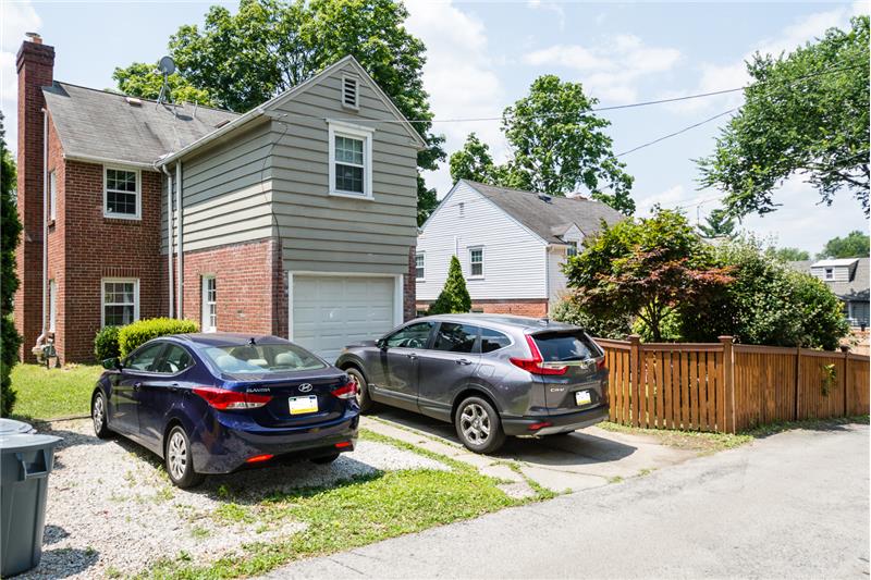 51 Trent Road Exterior Back Private Alley, Driveway, and 1 Car Garage