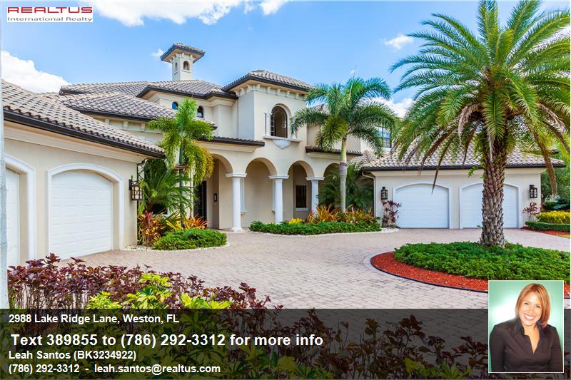 2988 Lake Ridge Lane, Weston, FL