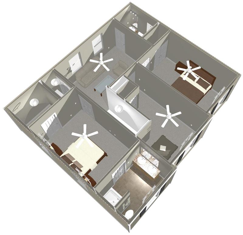 gavigan homes beaufort sc Second Floor 3D Model